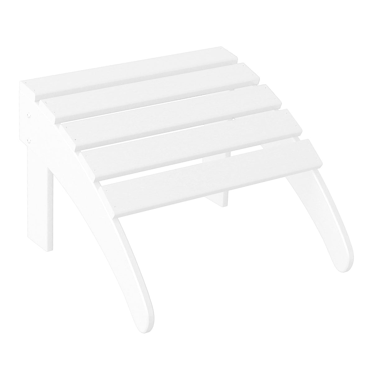 White All Weather Poly Lumber Adirondack Ottoman A44106