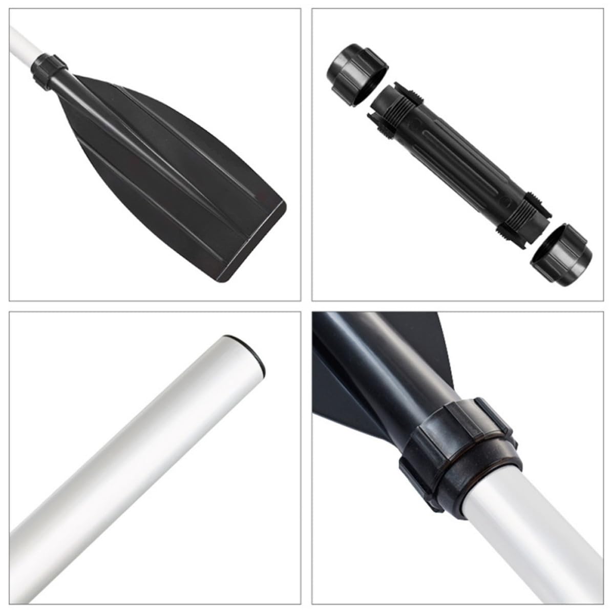 Boat Paddle Detachable Aluminum Alloy 2 Pairs T532106