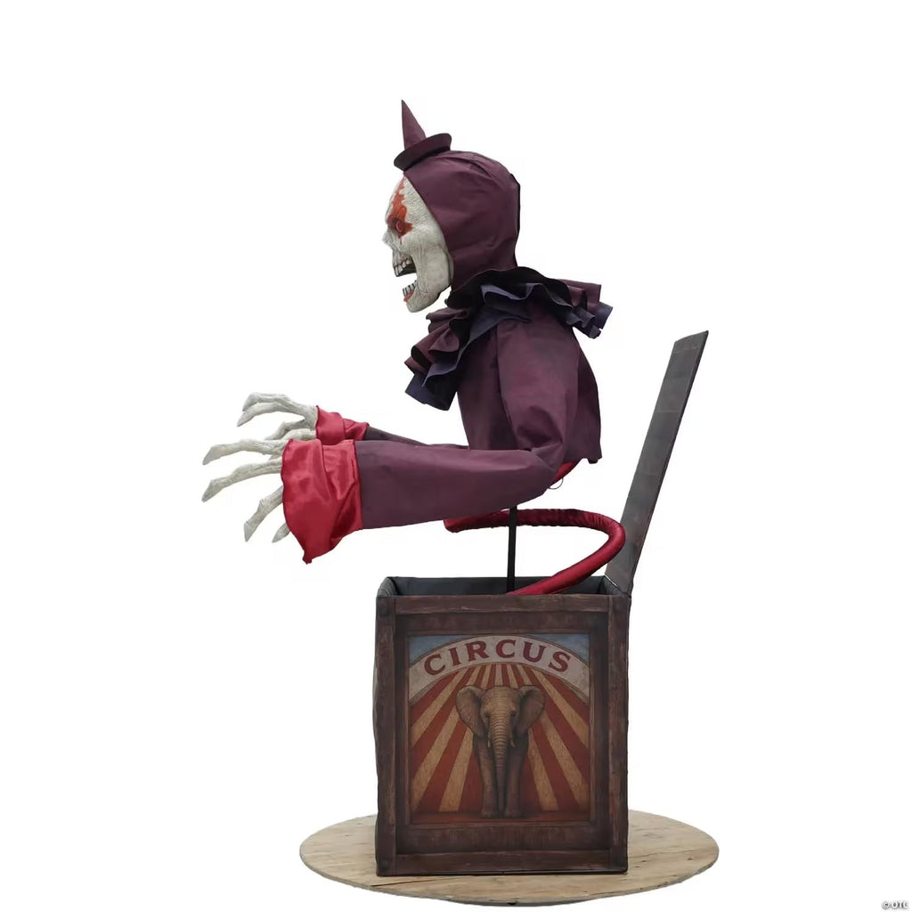 5 Ft. Skeleton Clown Halloween Decoration D50184