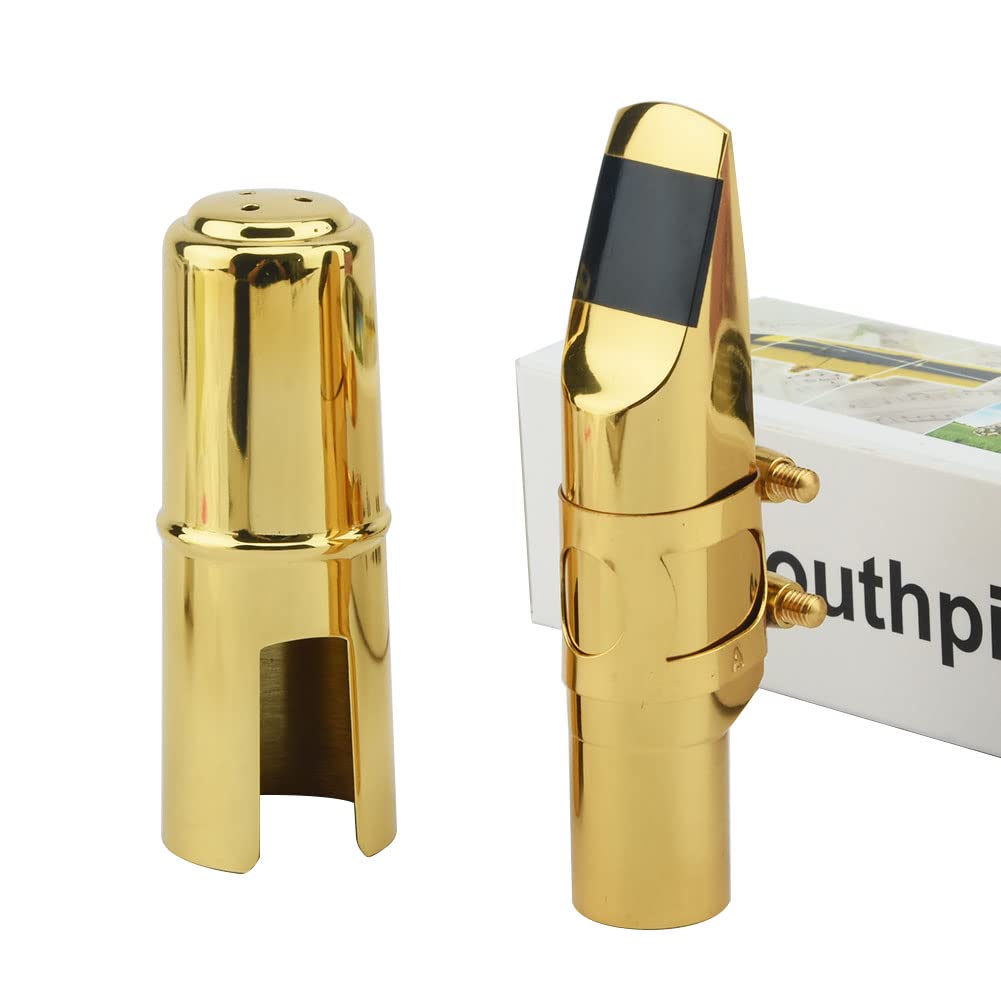 Alto Saxophone Mouthpiece with Cap and Ligature Gold 5C L997