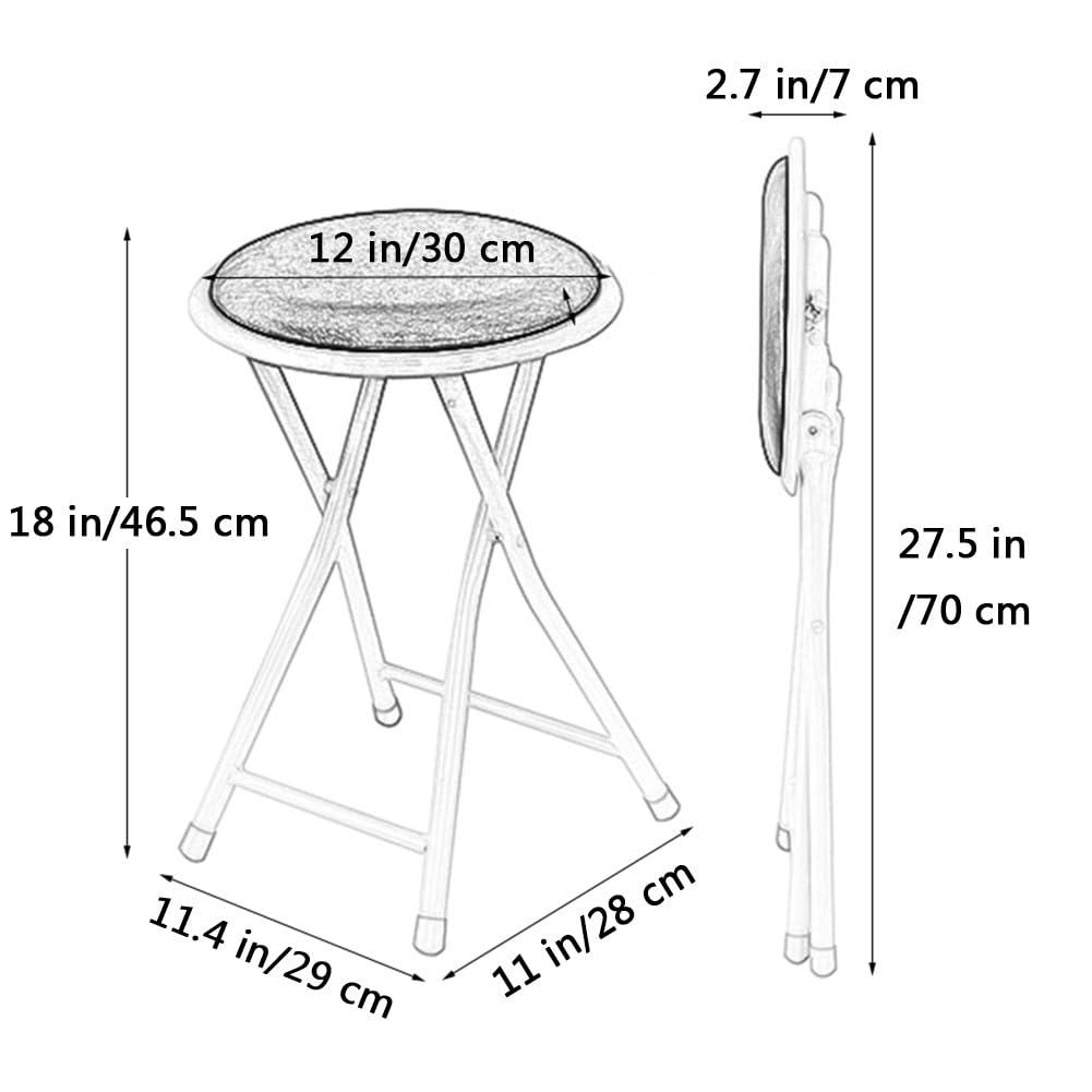 18 inch Round Folding Stool N929608