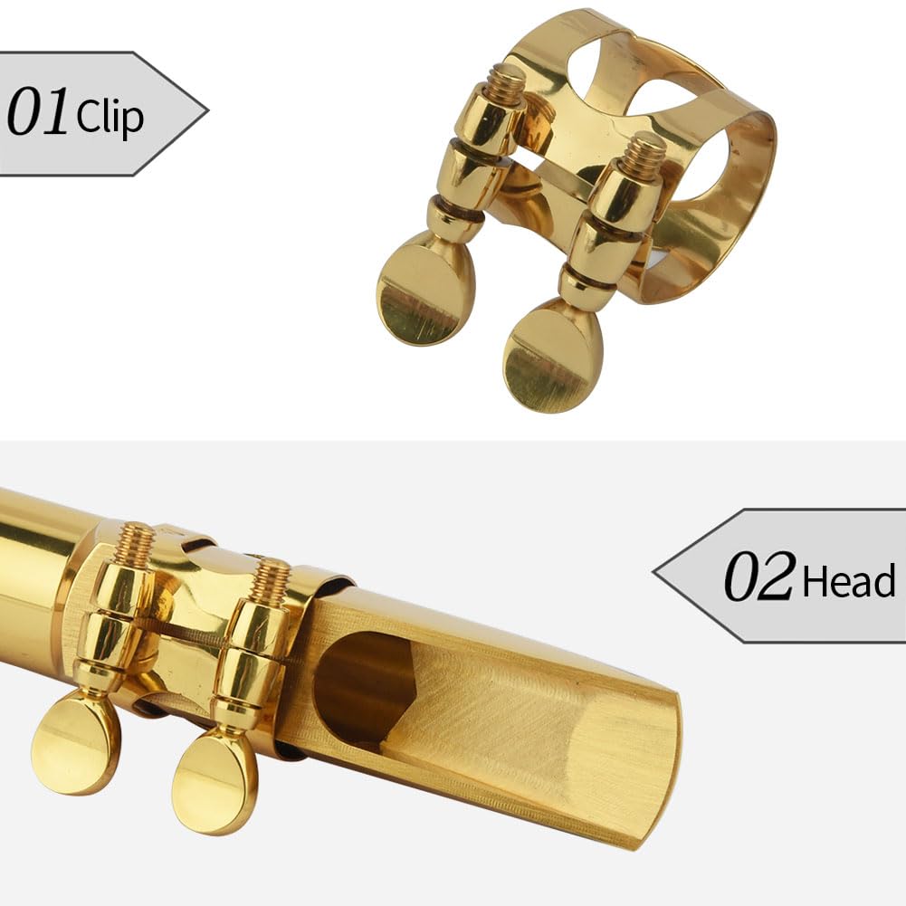 Alto Saxophone Mouthpiece with Cap and Ligature Gold 5C L997