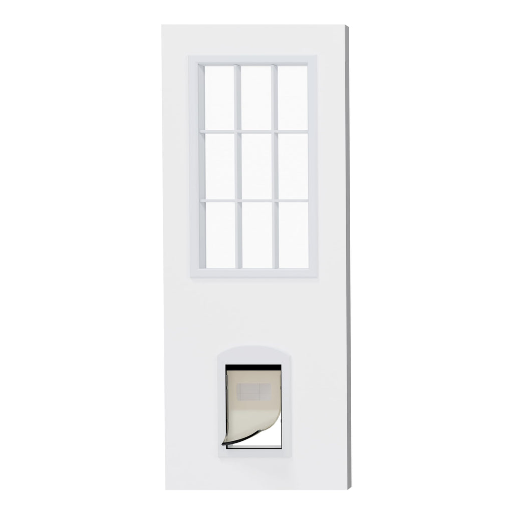 36"x 80" 9-Lite Clear Glass Exterior Door H61732