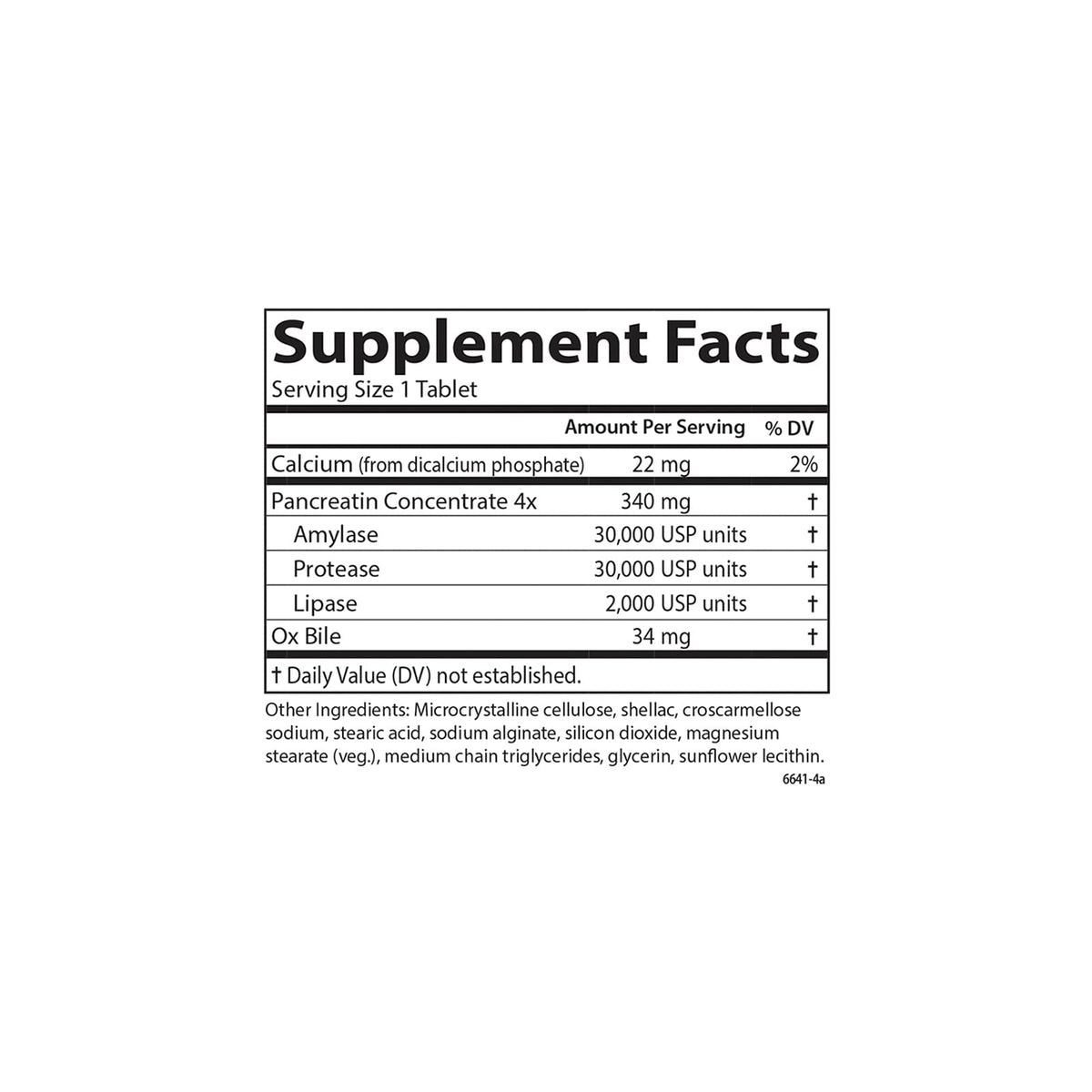 Natural Digestive Enzymes, 100 Tablets N585694