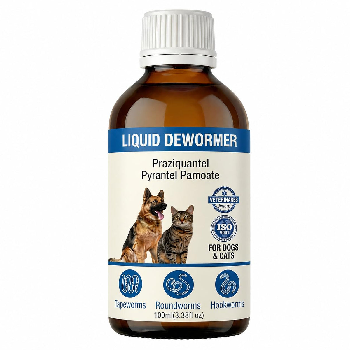 Liquid Dewormer for Dogs & Cats 3.5 fl oz M88293