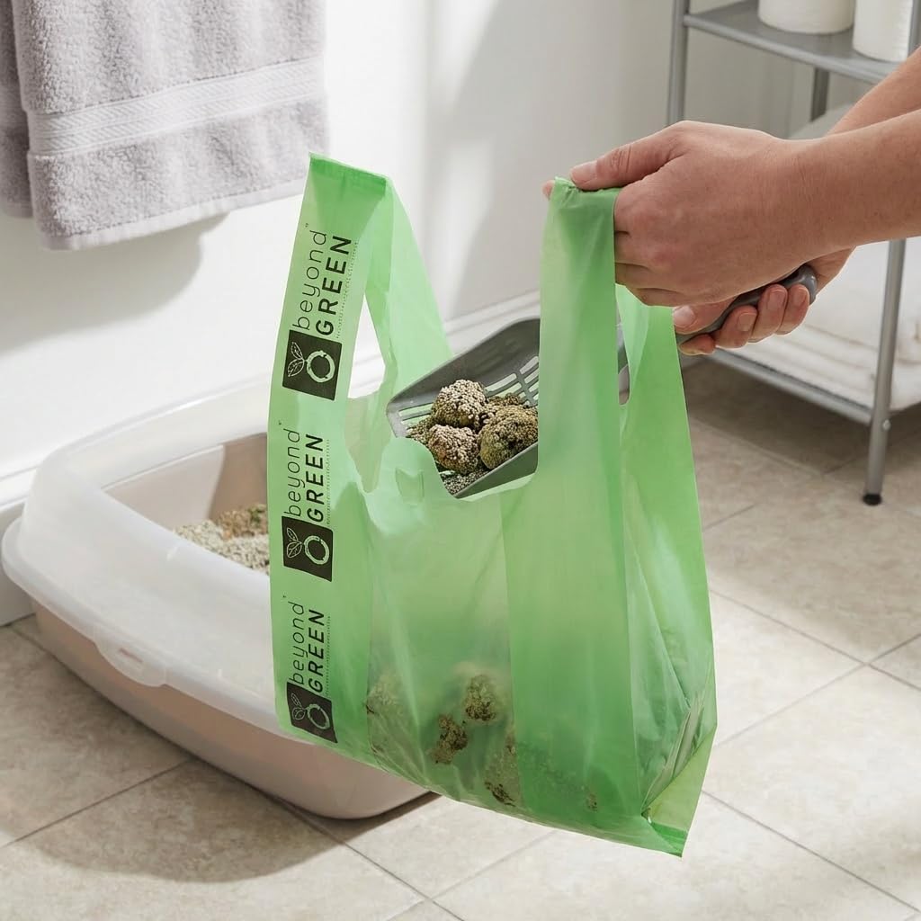 Cat Litter Bags with Handles, 300 Bags M47818