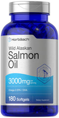 Wild Alaskan Salmon Fish Oil 3000mg 180 Softgel Capsules R683126
