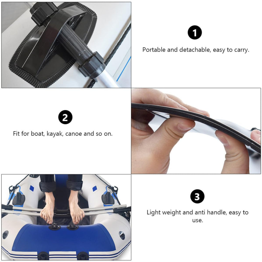 Boat Paddle Detachable Aluminum Alloy 2 Pairs T532106