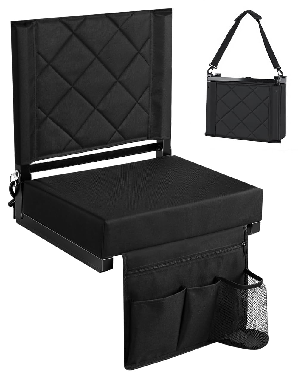 Stadium Seat with Back Support Black J25644