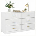 White 6 Drawer Dresser N4870