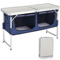 4 Ft White Aluminum Folding Camping Table W524