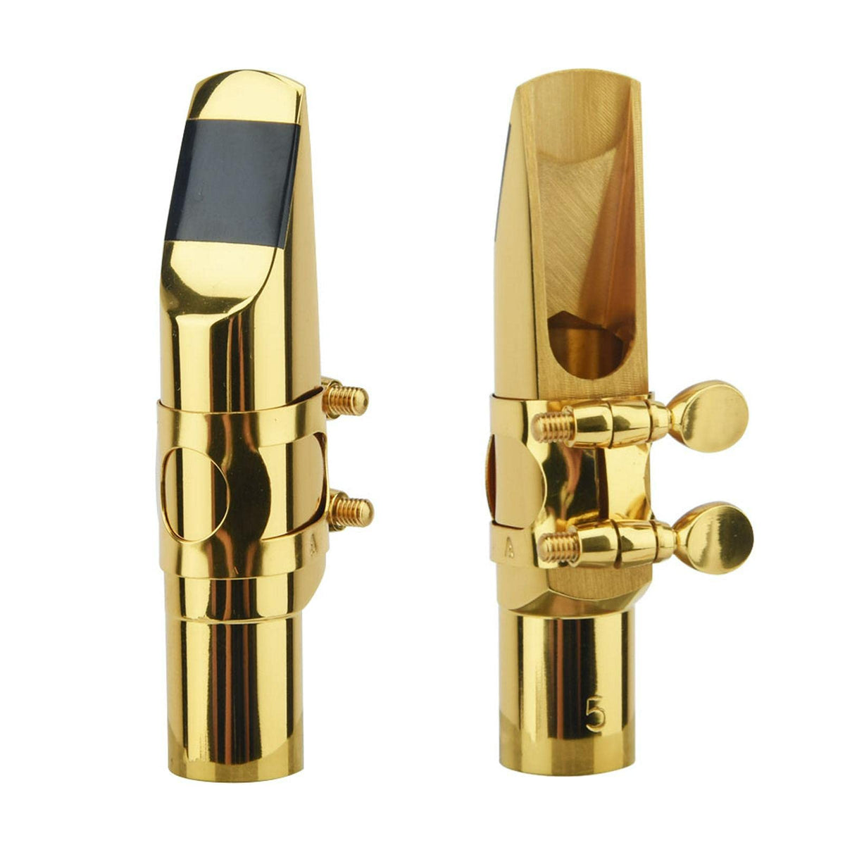 Alto Saxophone Mouthpiece with Cap and Ligature Gold 5C L997