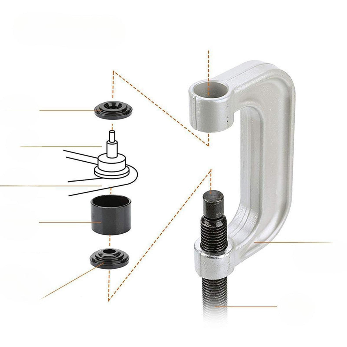 21 Pieces Ball Joint Press Tool Kit Carbon Steel V742499