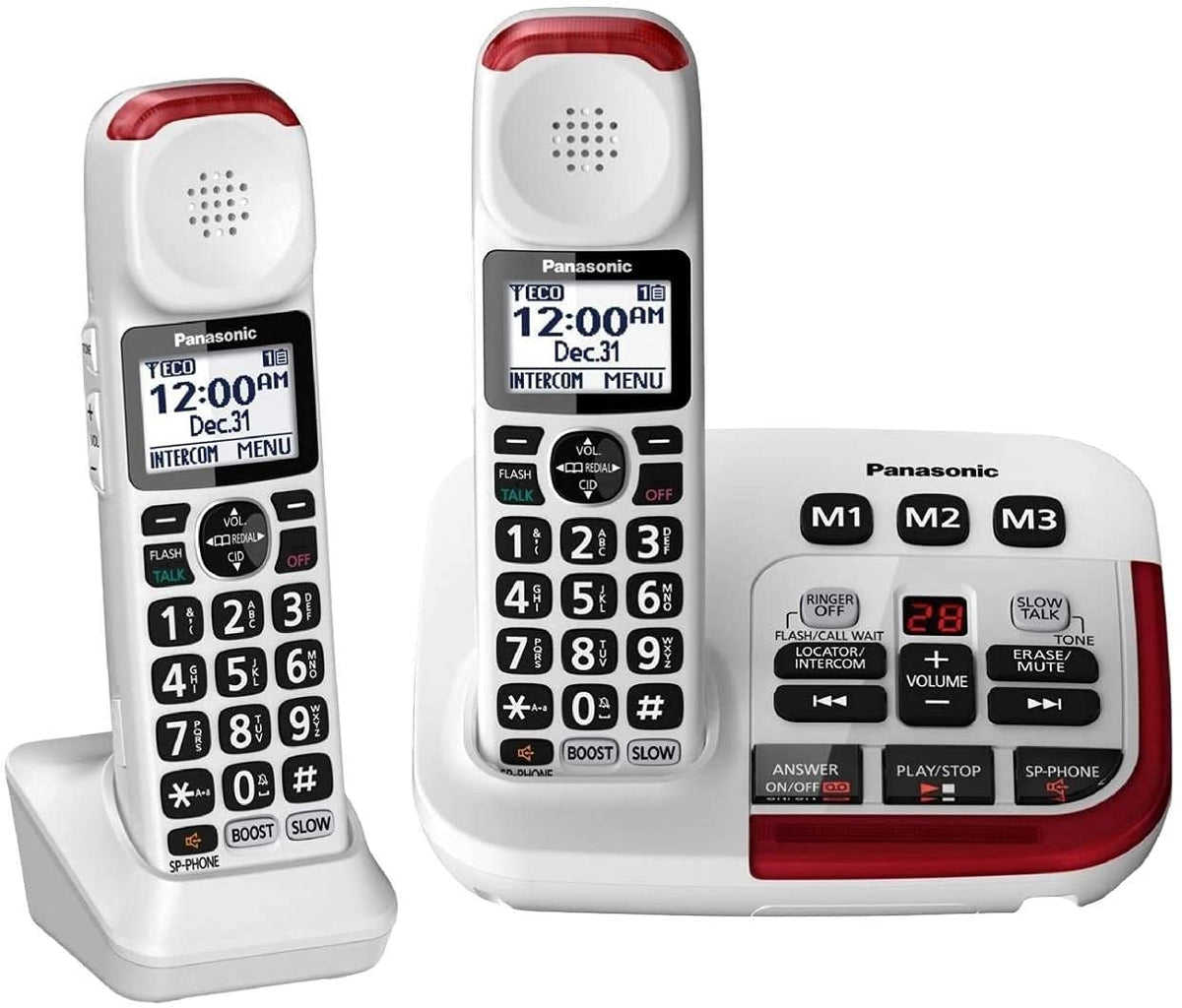 Amplified Cordless Phone with Digital Answering Machine (2 Handsets) F9515