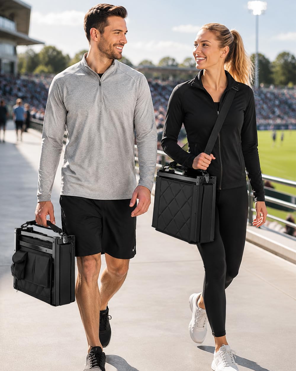 Stadium Seat with Back Support Black J25644