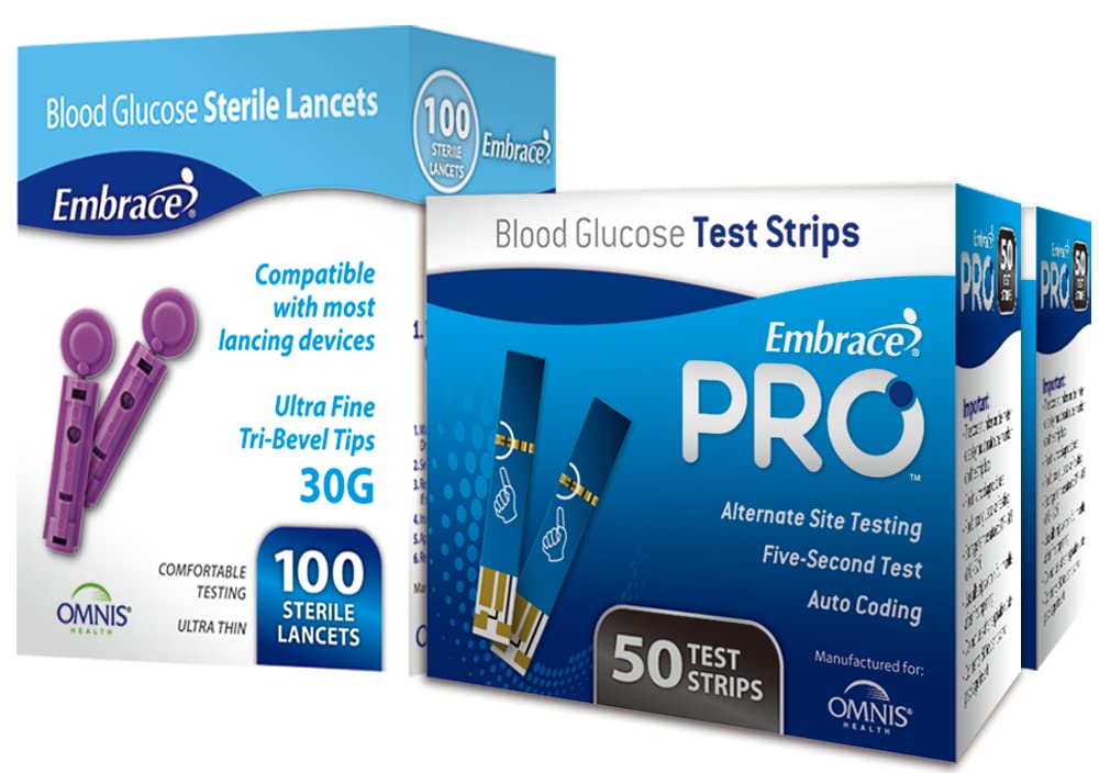 Blood Glucose Test Strips with Lancets R6558