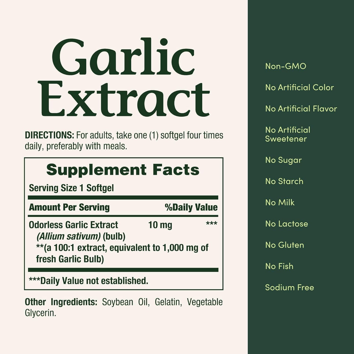 Garlic Extract 1000 mg Softgels Pack of 2 A5368