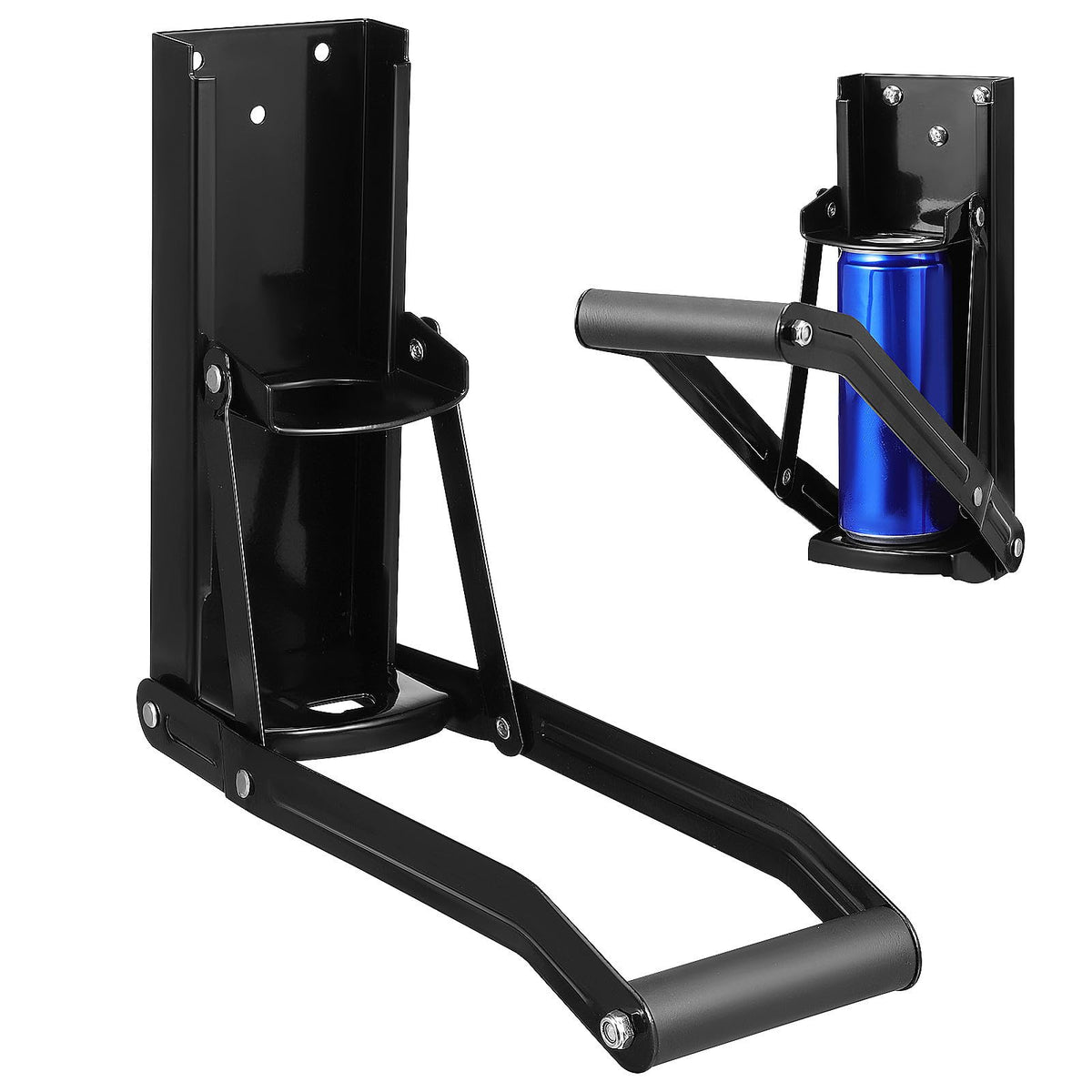 Wall Mounted Stainless Steel Can Crusher with Bottle Opener R449