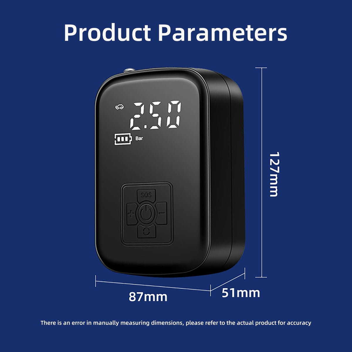 150 PSI Portable Air Compressor Tire Inflator with Pressure Gauge G17416