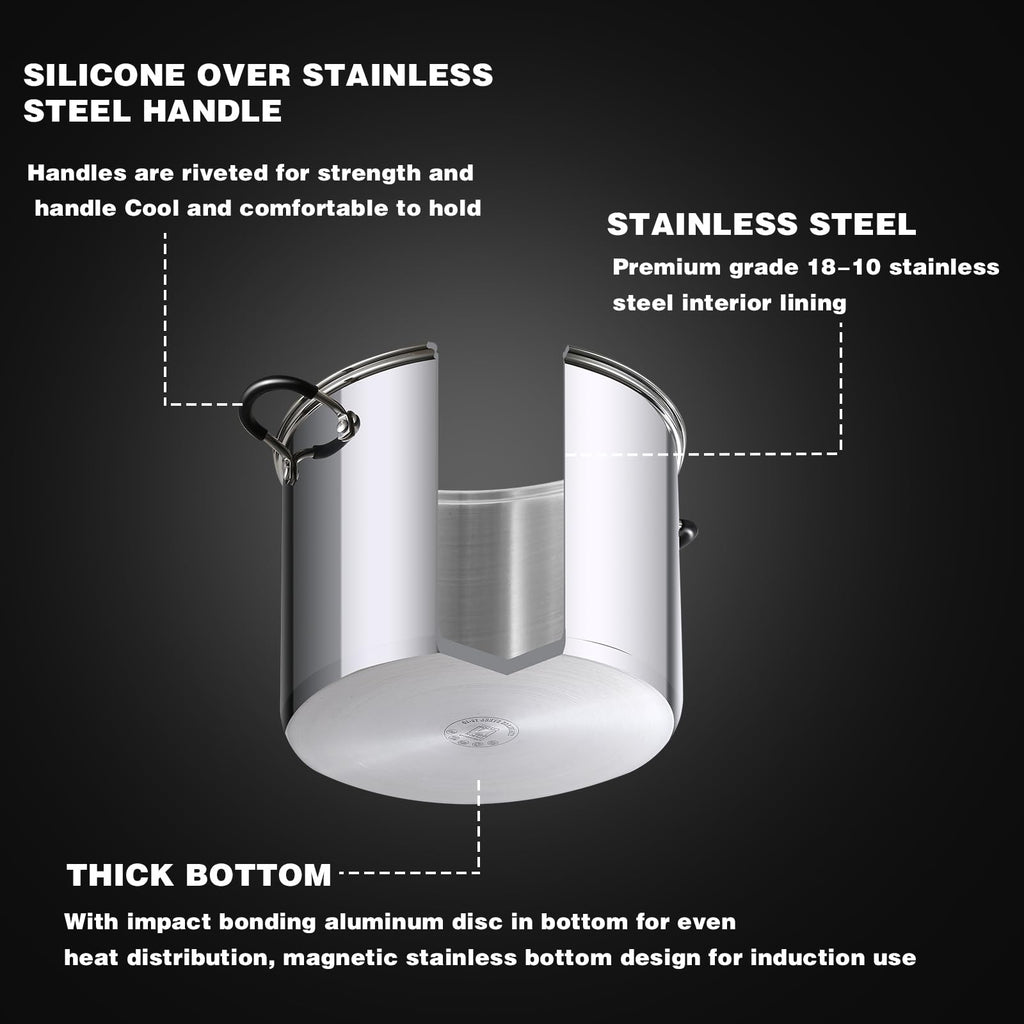 12-Quart Stainless Steel Stock Pot with Lid Z627845
