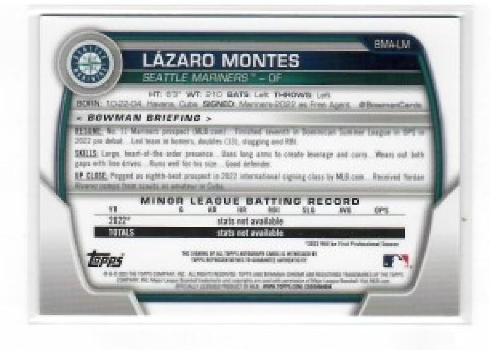 2023 Bowman Chrome Mega Box Mojo Autographed Refractor Baseball J416
