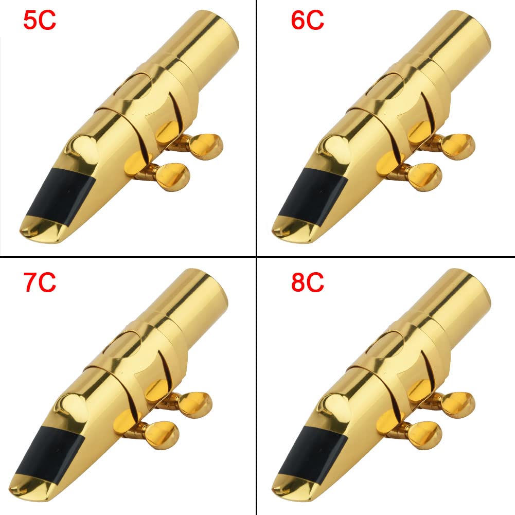 Alto Saxophone Mouthpiece with Cap and Ligature Gold 5C L997