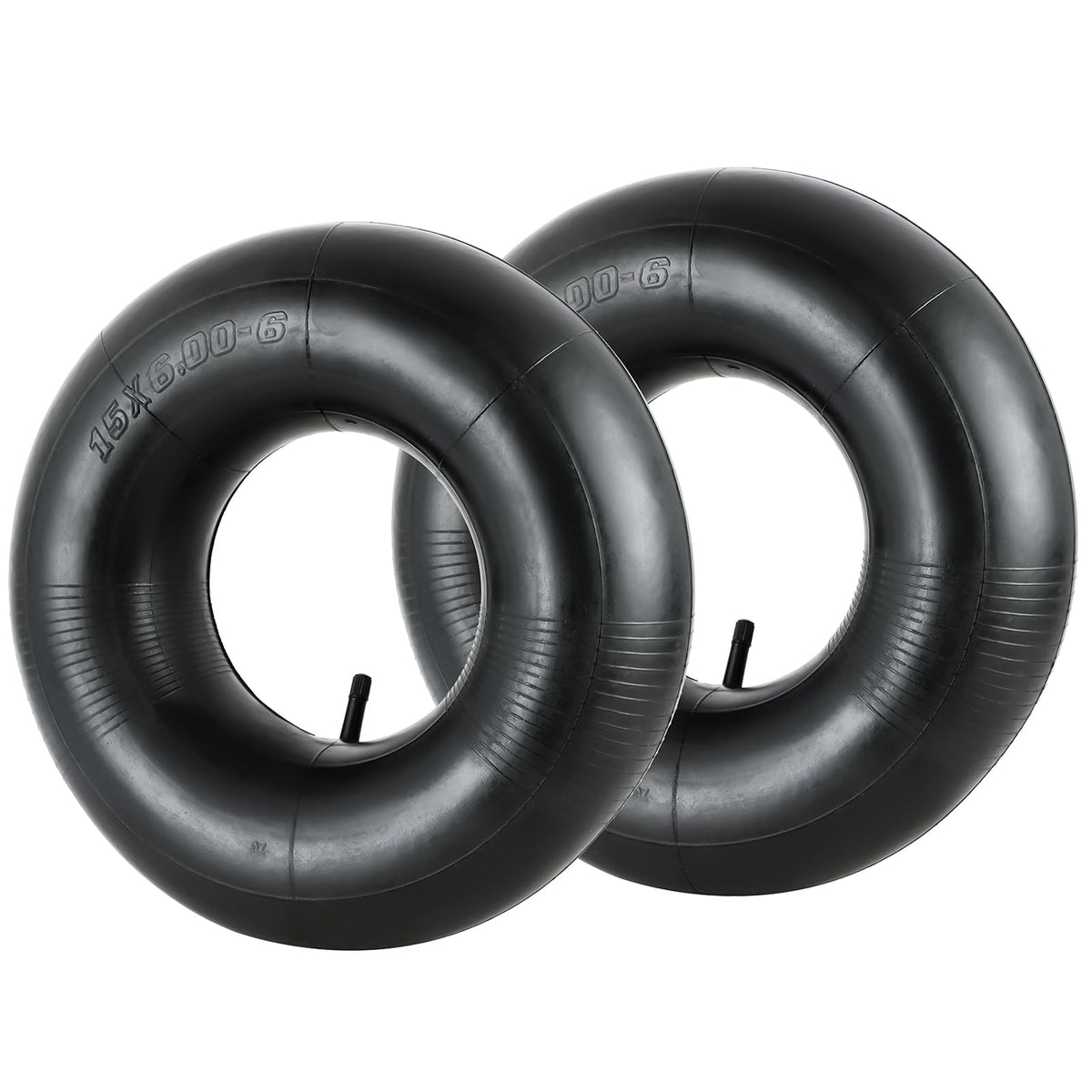 2 Pack 15x6.00-6" Inner Tubes with TR-13 Straight Valve Stem O326