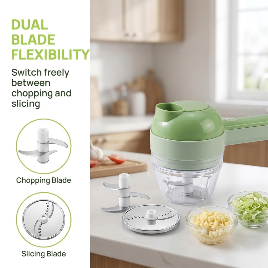 4 in 1 Handheld Electric Vegetable Cutter P66319