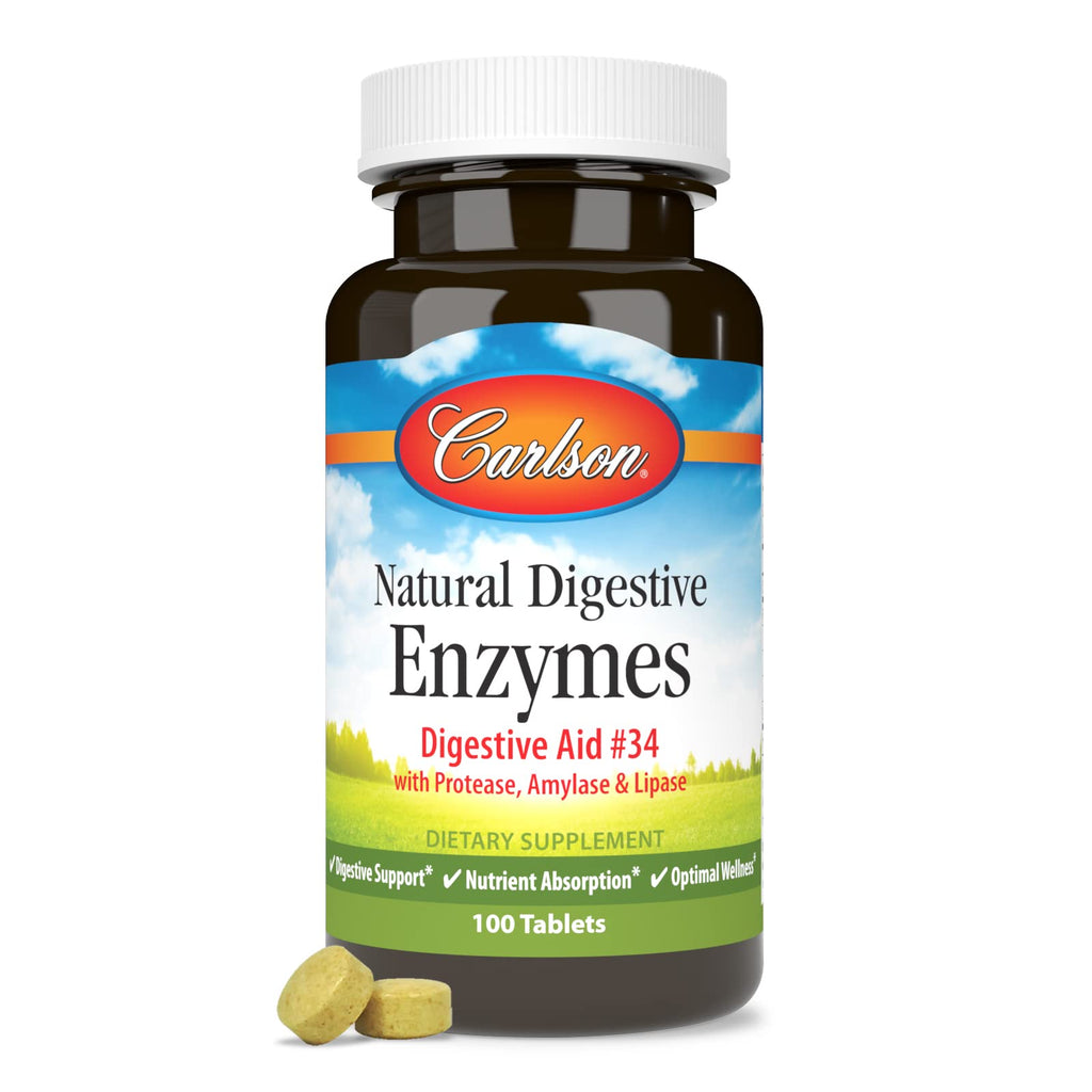 Natural Digestive Enzymes, 100 Tablets N585694