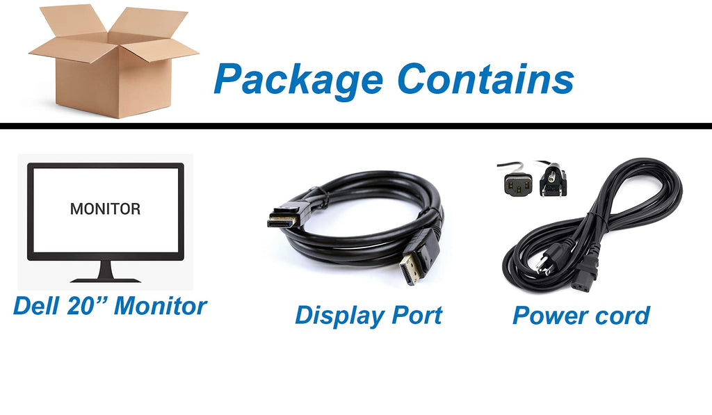 20 inch LED Monitor with VGA Display Port USB Hub E268085