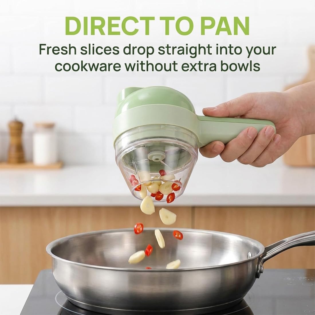 4 in 1 Handheld Electric Vegetable Cutter P66319
