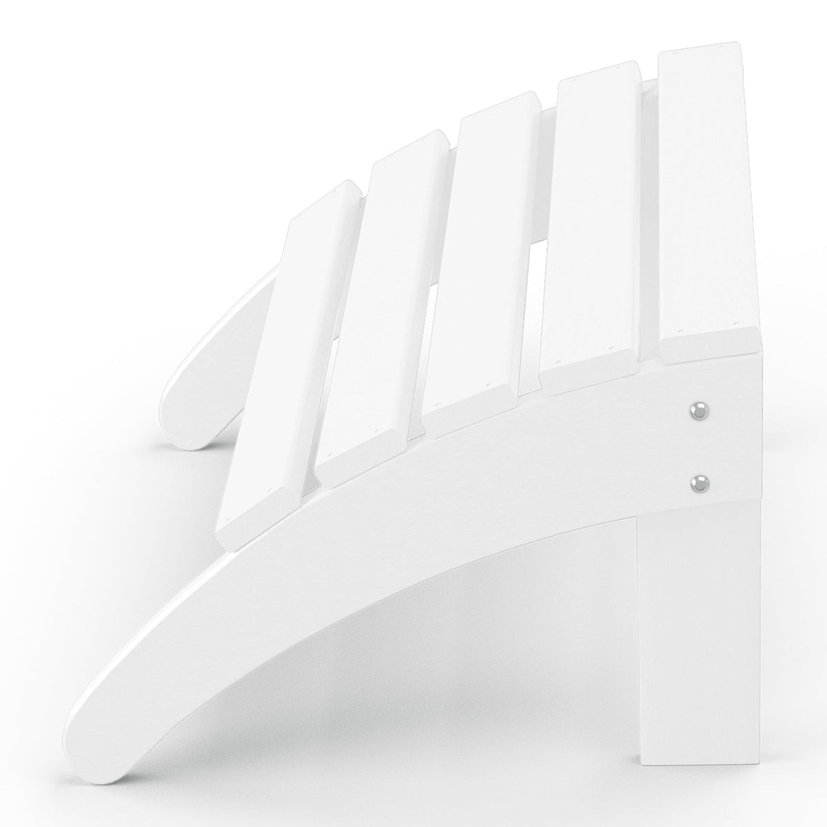 White All Weather Poly Lumber Adirondack Ottoman A44106