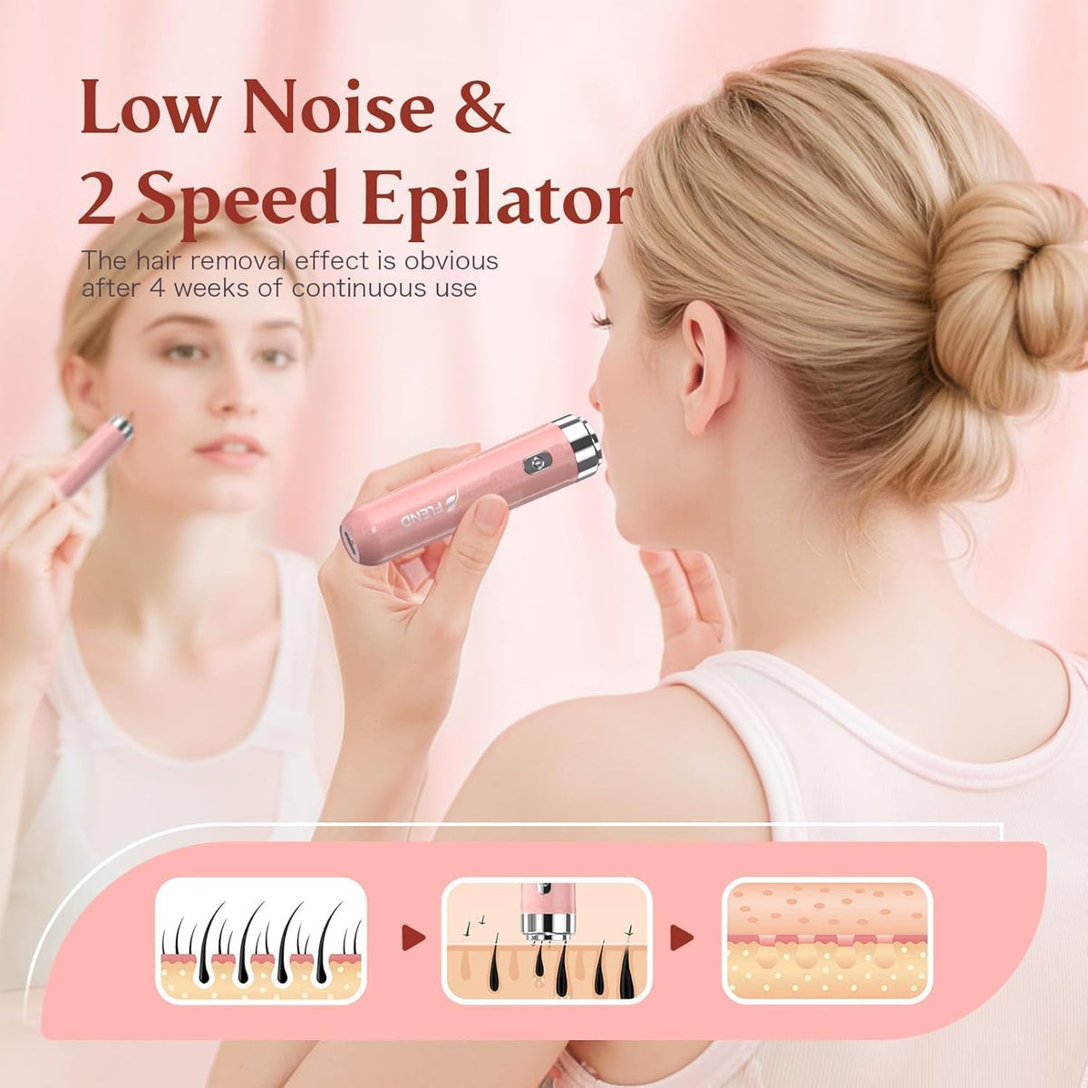 2 in 1 USB Rechargeable Epilator D621