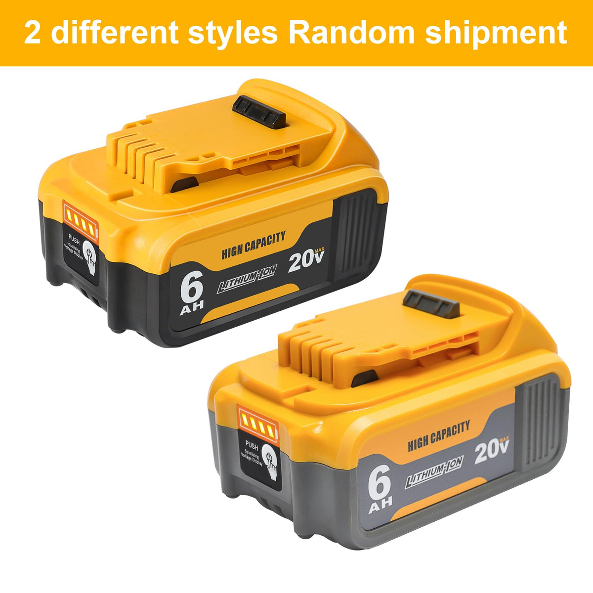2 Pack 20V 6Ah Replacement Battery K974
