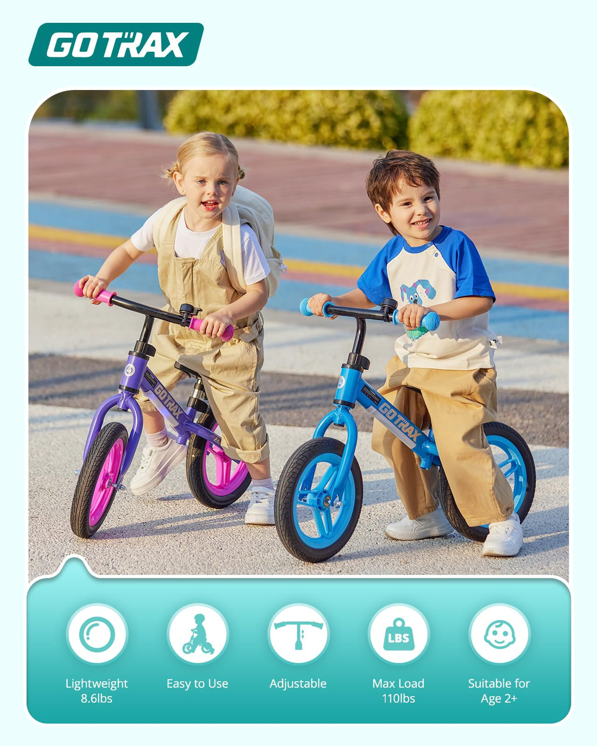 12" No-Pedal Toddler Balance Bike E1123