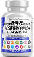 Eye Vitamins with Bilberry Lutein Zeaxanthin Supplement Y3070