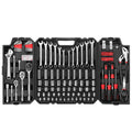248 Pieces Mixed Sockets and Wrenches Hand Tool Set with Storage Case J145040