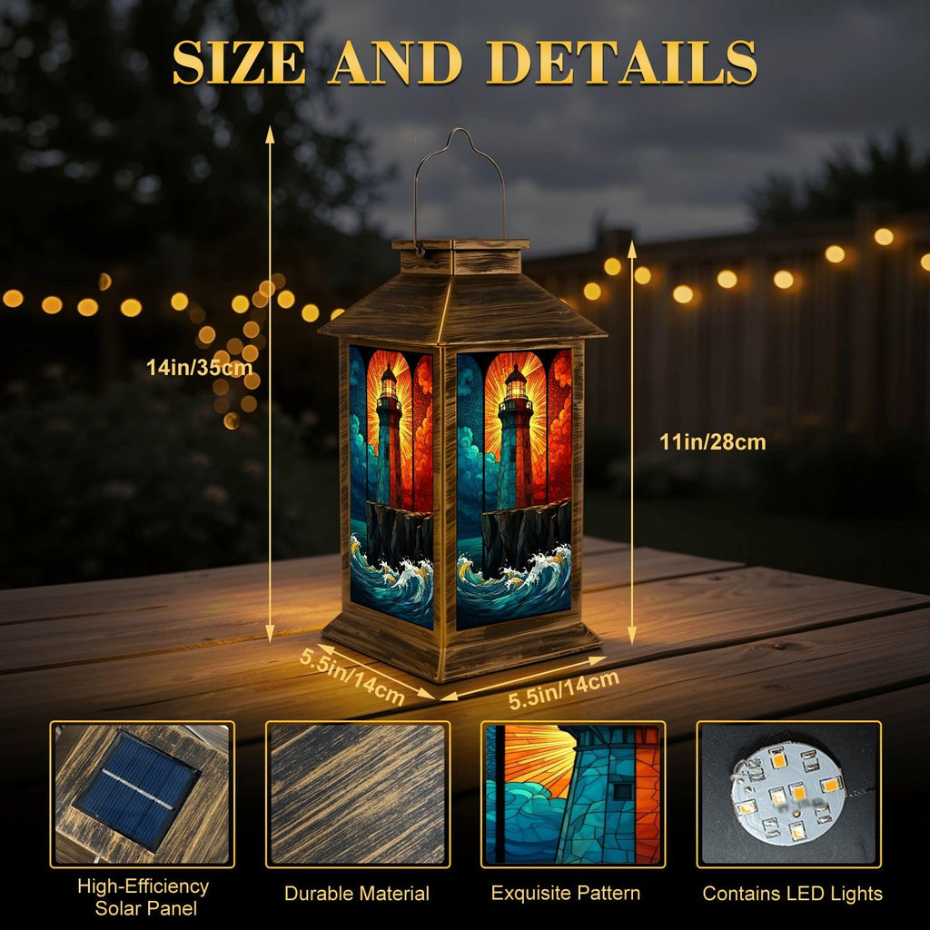 Solar Powered Waterproof Outdoor Lantern F143
