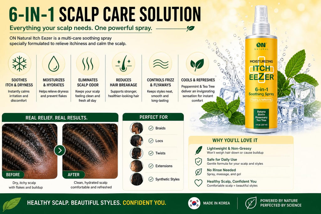 Moisturizing Soothing Spray with Batana, Biotin, Rosemary & Tea Tree 8 oz J776