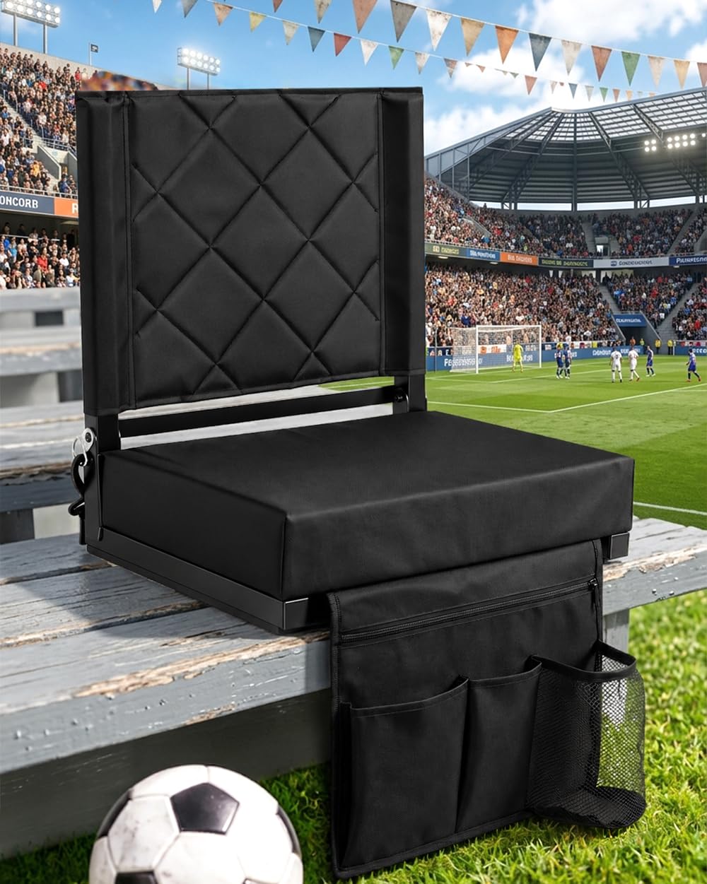 Stadium Seat with Back Support Black J25644
