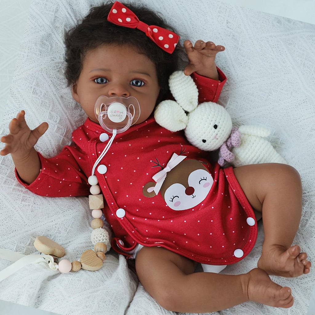 20 Inch Black Baby Doll R429