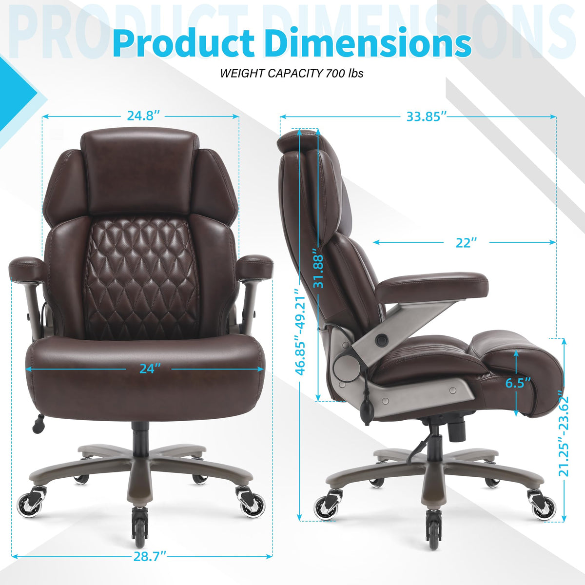 Big and Tall Ergonomic High Back Office Chair O367