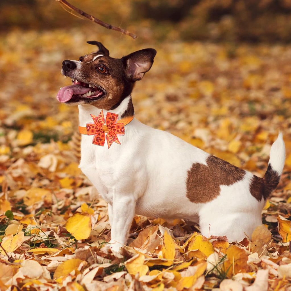 100 Pcs Fall Dog Bow Ties O444
