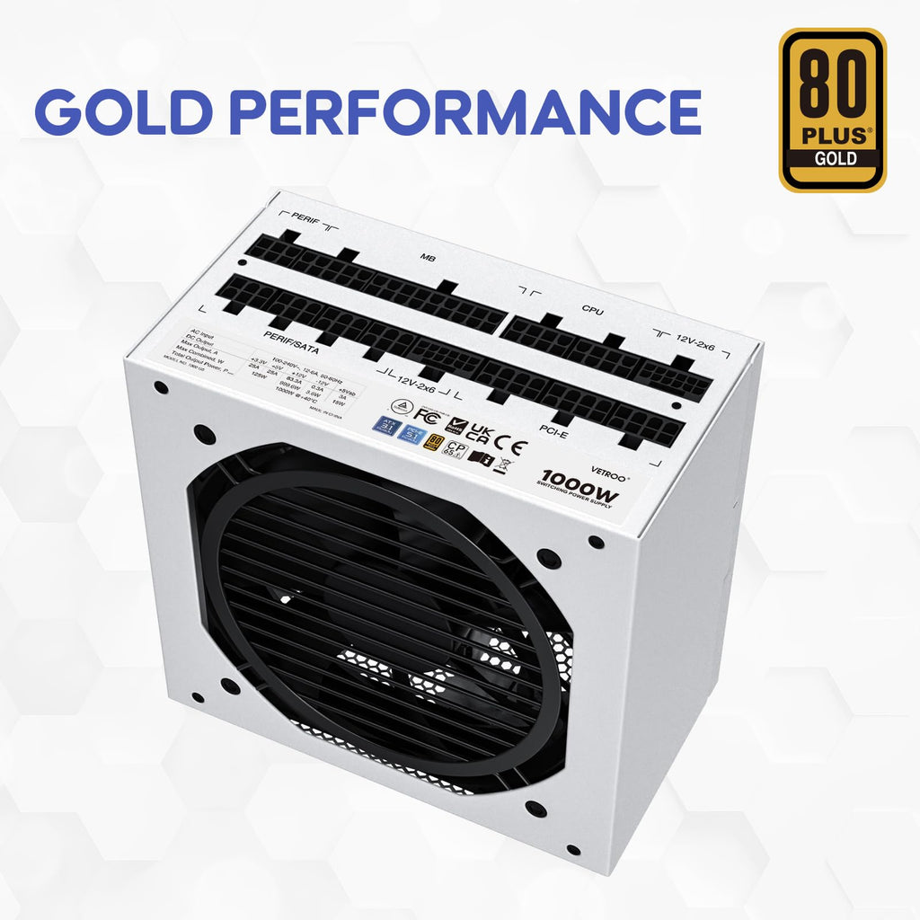 1000W White Power Supply T816