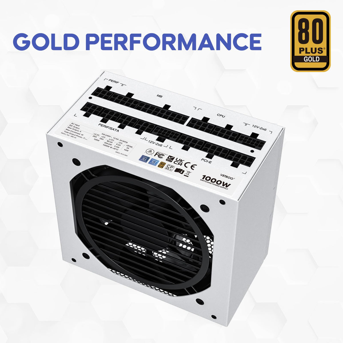 1000W White Power Supply T816