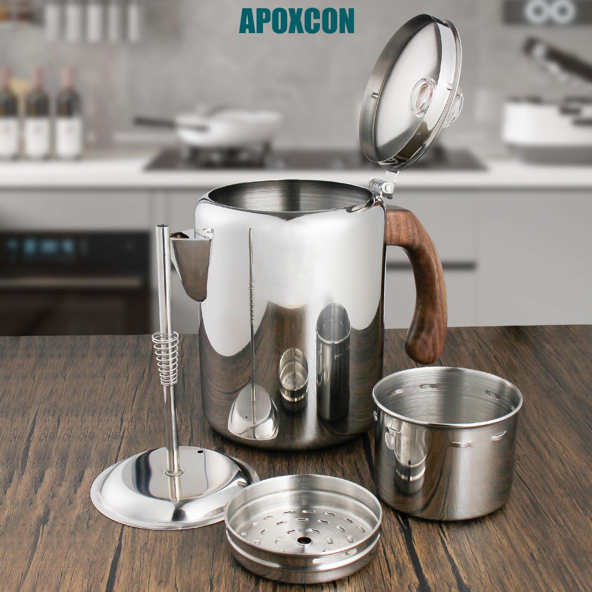 Coffee Percolator Pot Stainless Steel 8 Cup P4037