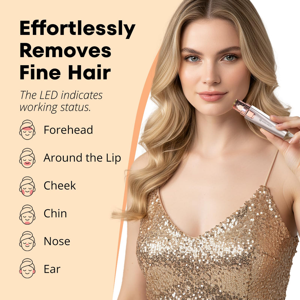 Nose Hair Trimmer 3 in1 Rechargeable Facial Hair Removal & Eyebrow Shaver Q34867
