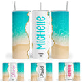 20 oz Custom Skinny Tumbler with Lid & Straw N548