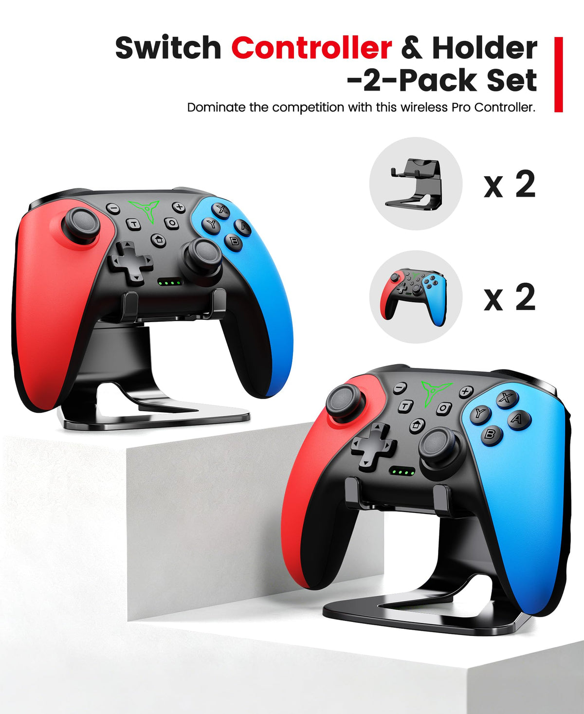 Wireless Switch Controller 2-Pack with Programmable Back Buttons F683752
