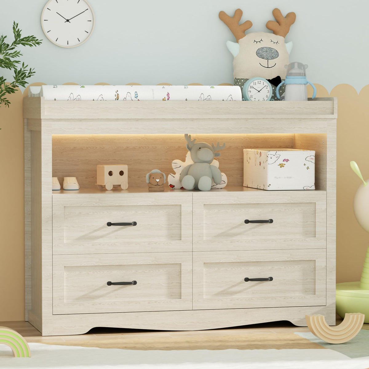 Baby Changing Table with LED Light D627